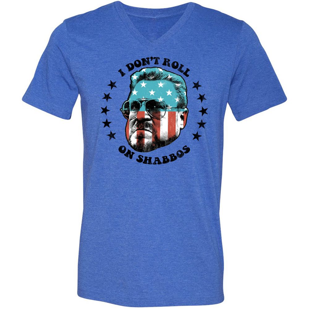 Unisex V-Neck T-Shirt - ZFX29XY1 - Heather True Royal - 14