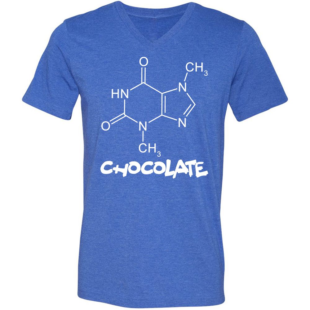 Unisex V-Neck T-Shirt - HFP838JP - Heather True Royal - 14