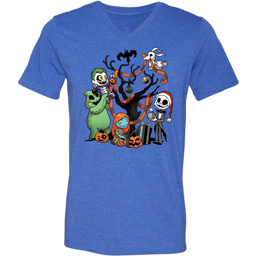 Unisex V-Neck T-Shirt - N5VNT14P - Heather True Royal - 14