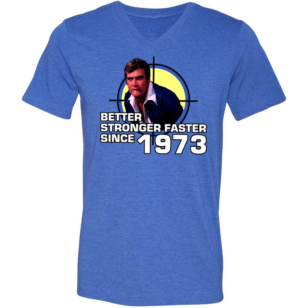 Unisex V-Neck T-Shirt - F1NS57UB - Heather True Royal - 14