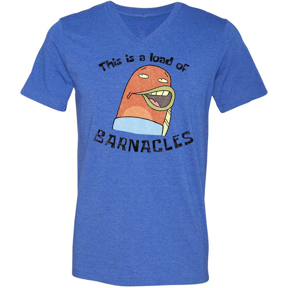 Unisex V-Neck T-Shirt - JJVUQG65 - Heather True Royal - 14