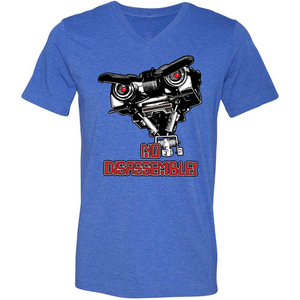 Unisex V-Neck T-Shirt - W6327685 - Heather True Royal - 14