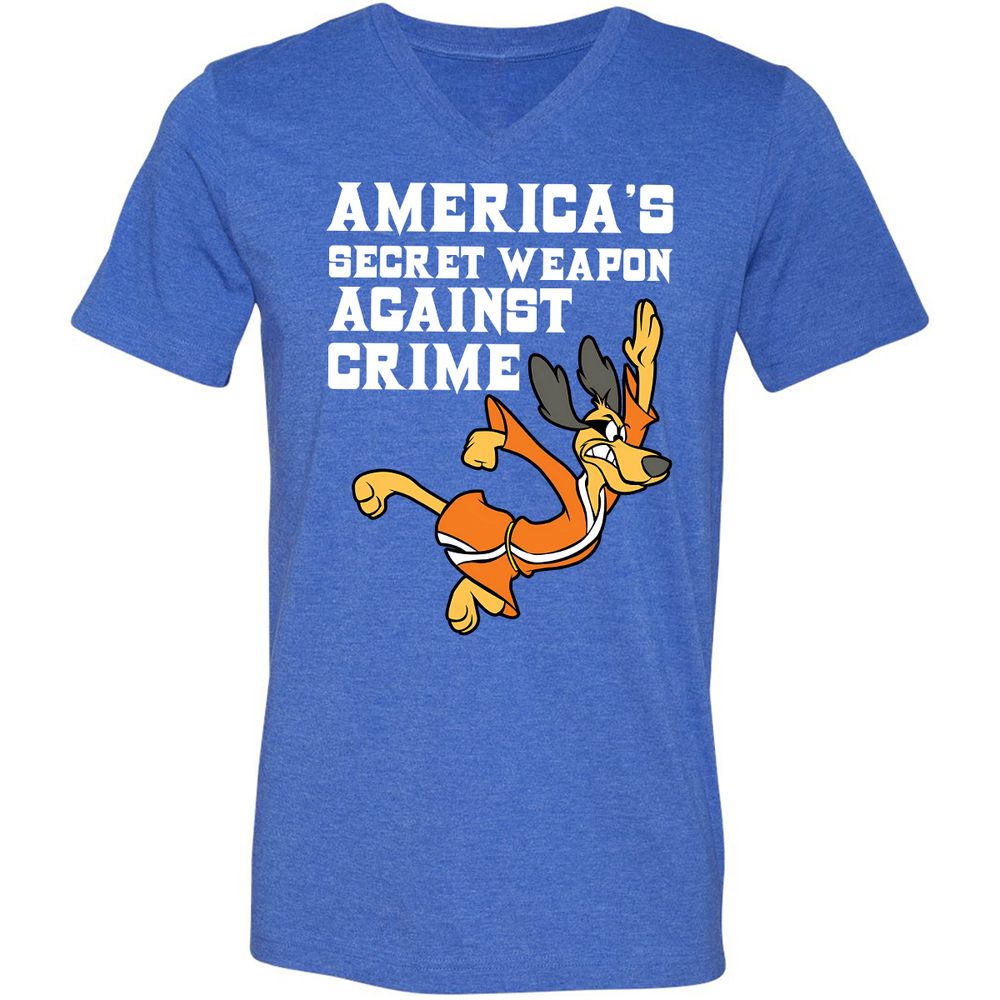 Unisex V-Neck T-Shirt - DTSYVF12 - Heather True Royal - 14