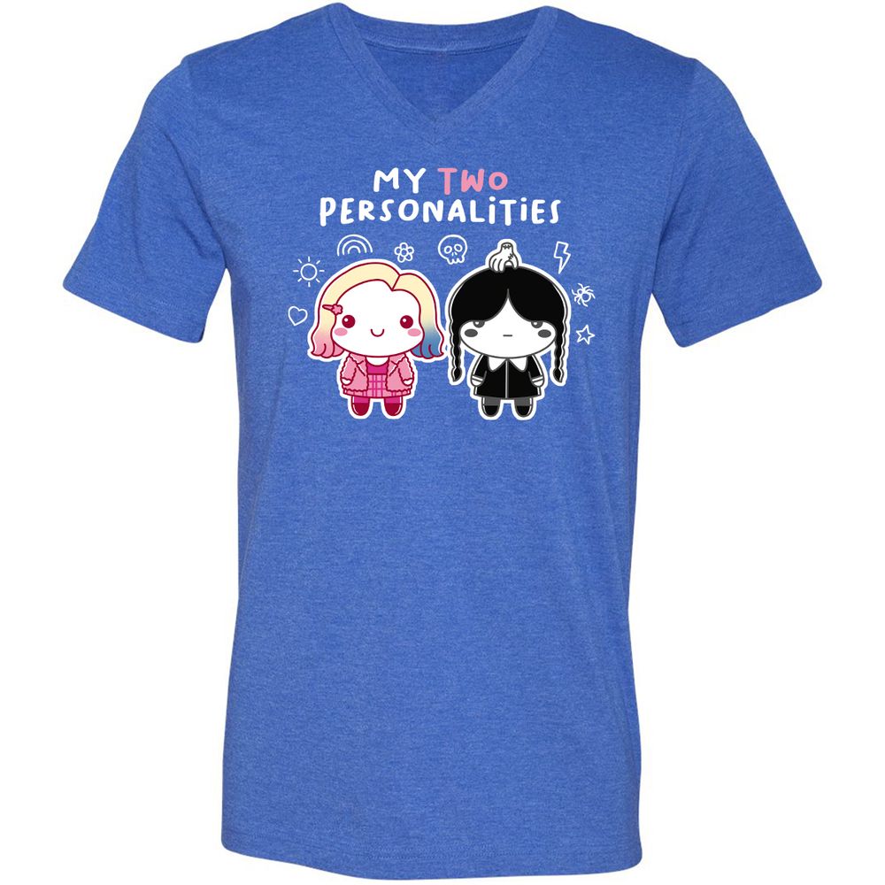 Unisex V-Neck T-Shirt - XV1429LW - Heather True Royal - 14
