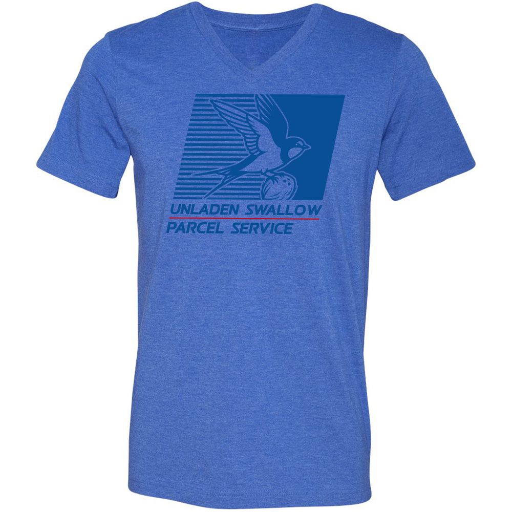 Unisex V-Neck T-Shirt - 55PU75KS - Heather True Royal - 14