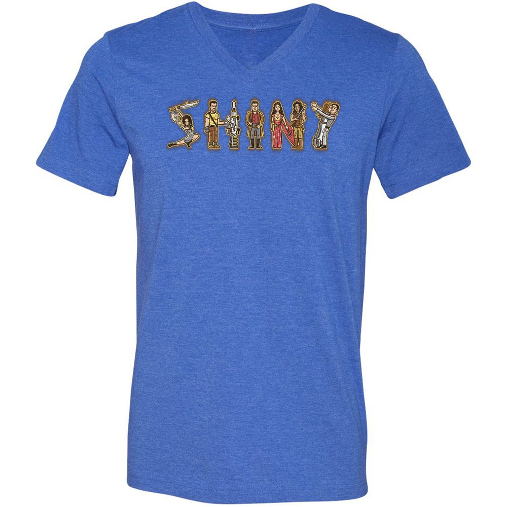 Unisex V-Neck T-Shirt - JM98U8KT - Heather True Royal - 14