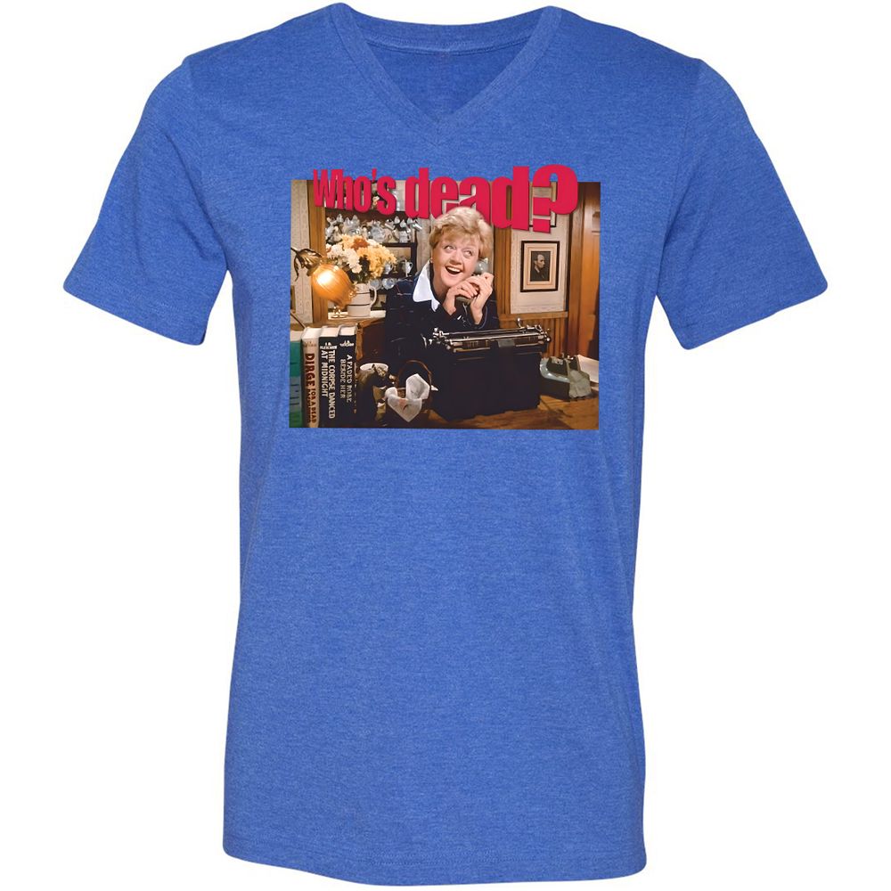 Unisex V-Neck T-Shirt - UB5ENW4S - Heather True Royal - 14