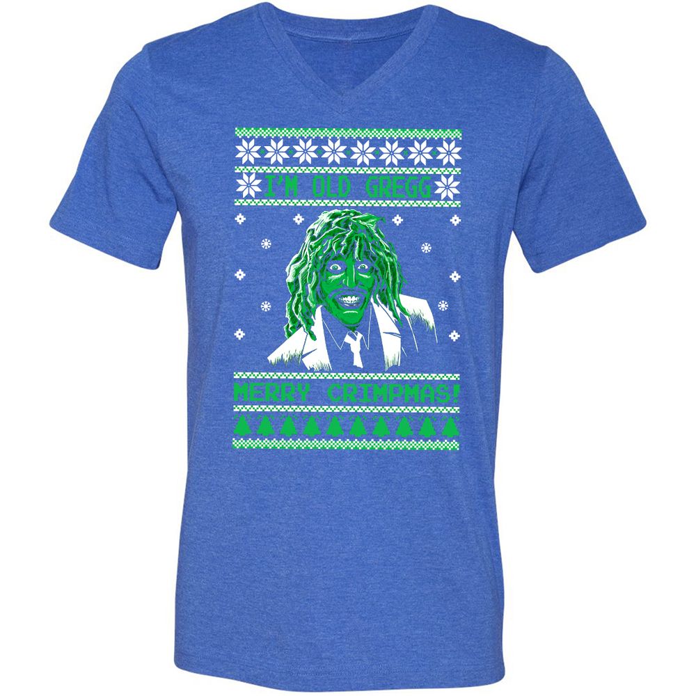 Unisex V-Neck T-Shirt - 9AKW1FDB - Heather True Royal - 14