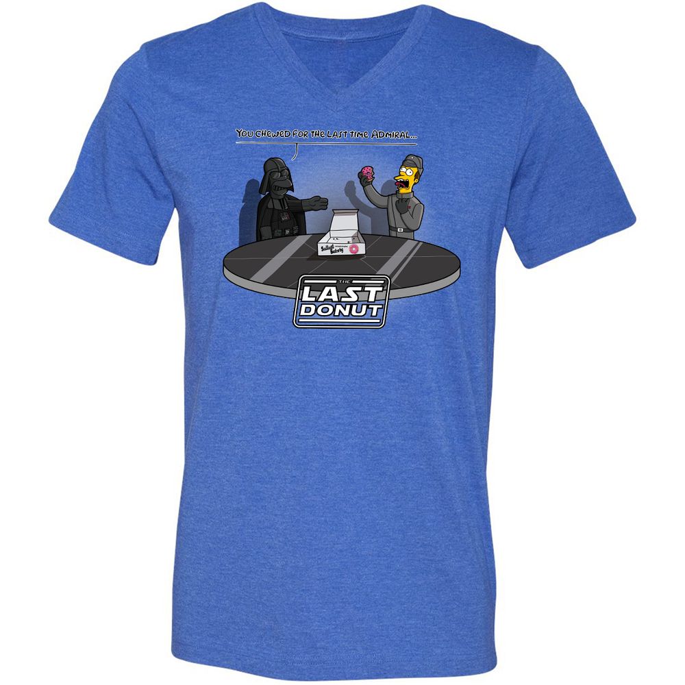 Unisex V-Neck T-Shirt - G281E1NA - Heather True Royal - 14