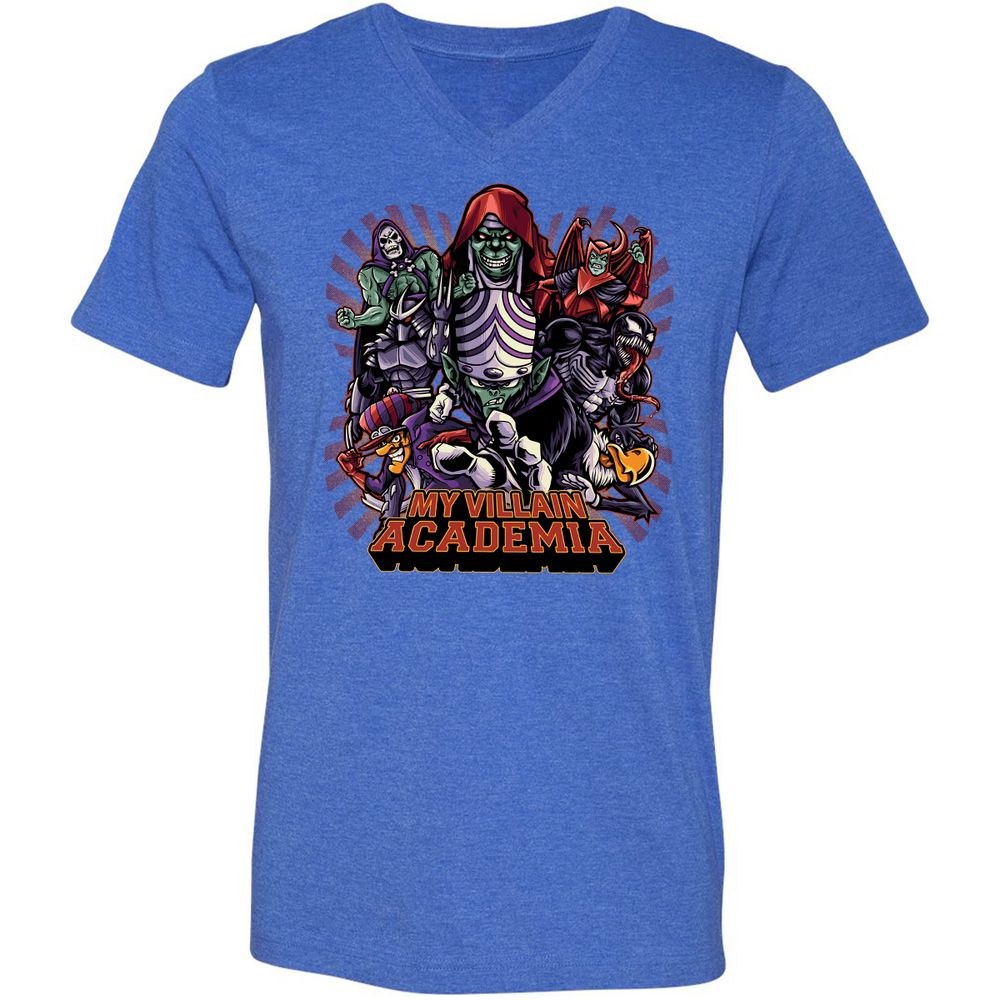 Unisex V-Neck T-Shirt - G3E5142V - Heather True Royal - 14