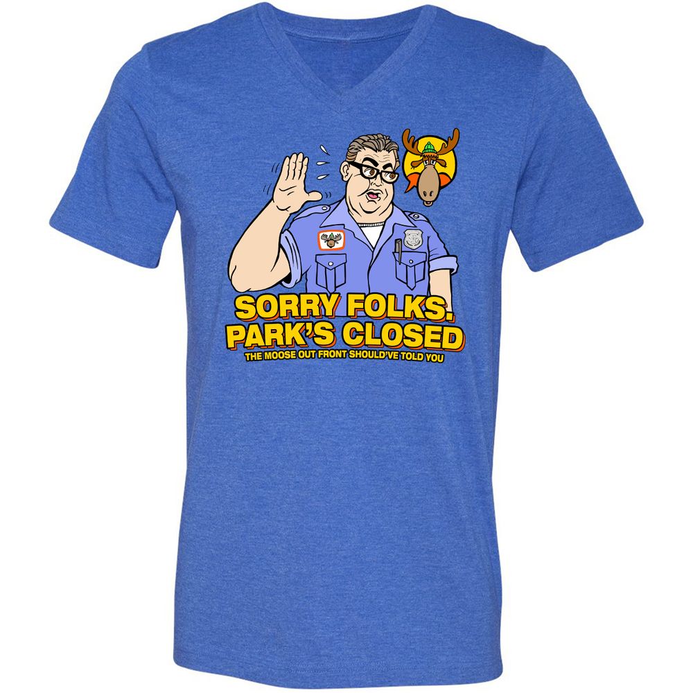 Unisex V-Neck T-Shirt - DBGZWSC2 - Heather True Royal - 14