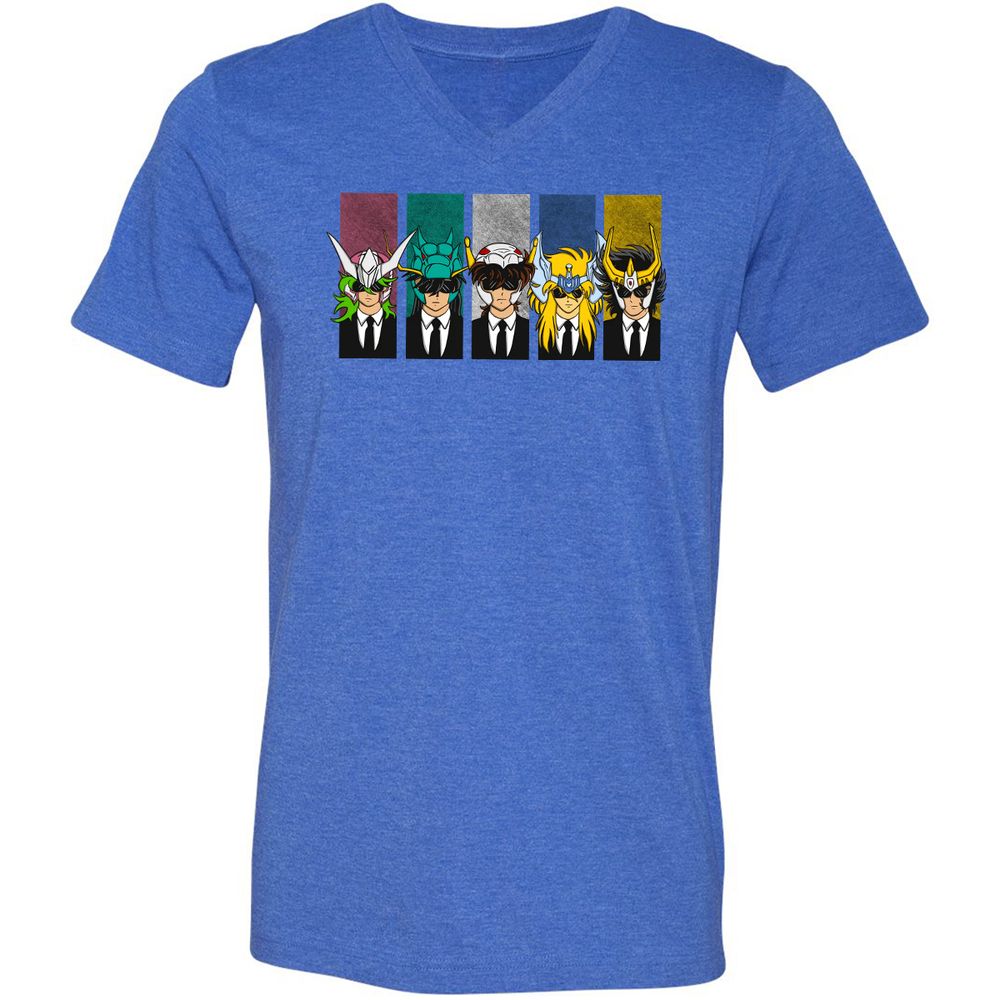 Unisex V-Neck T-Shirt - UG8762HX - Heather True Royal - 14