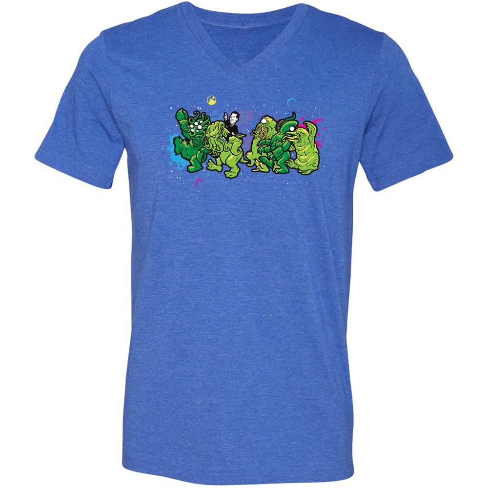 Unisex V-Neck T-Shirt - MMXC952W - Heather True Royal - 14