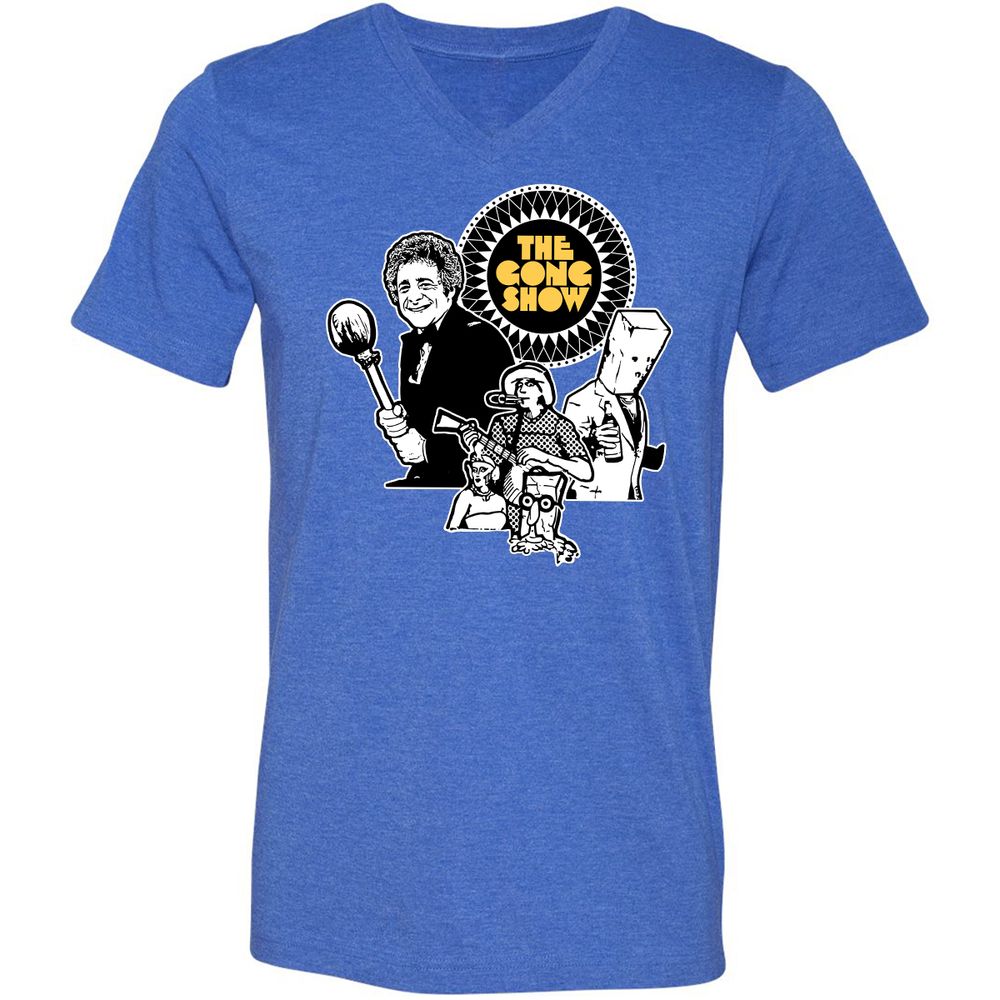 Unisex V-Neck T-Shirt - 5MAGVYSR - Heather True Royal - 14