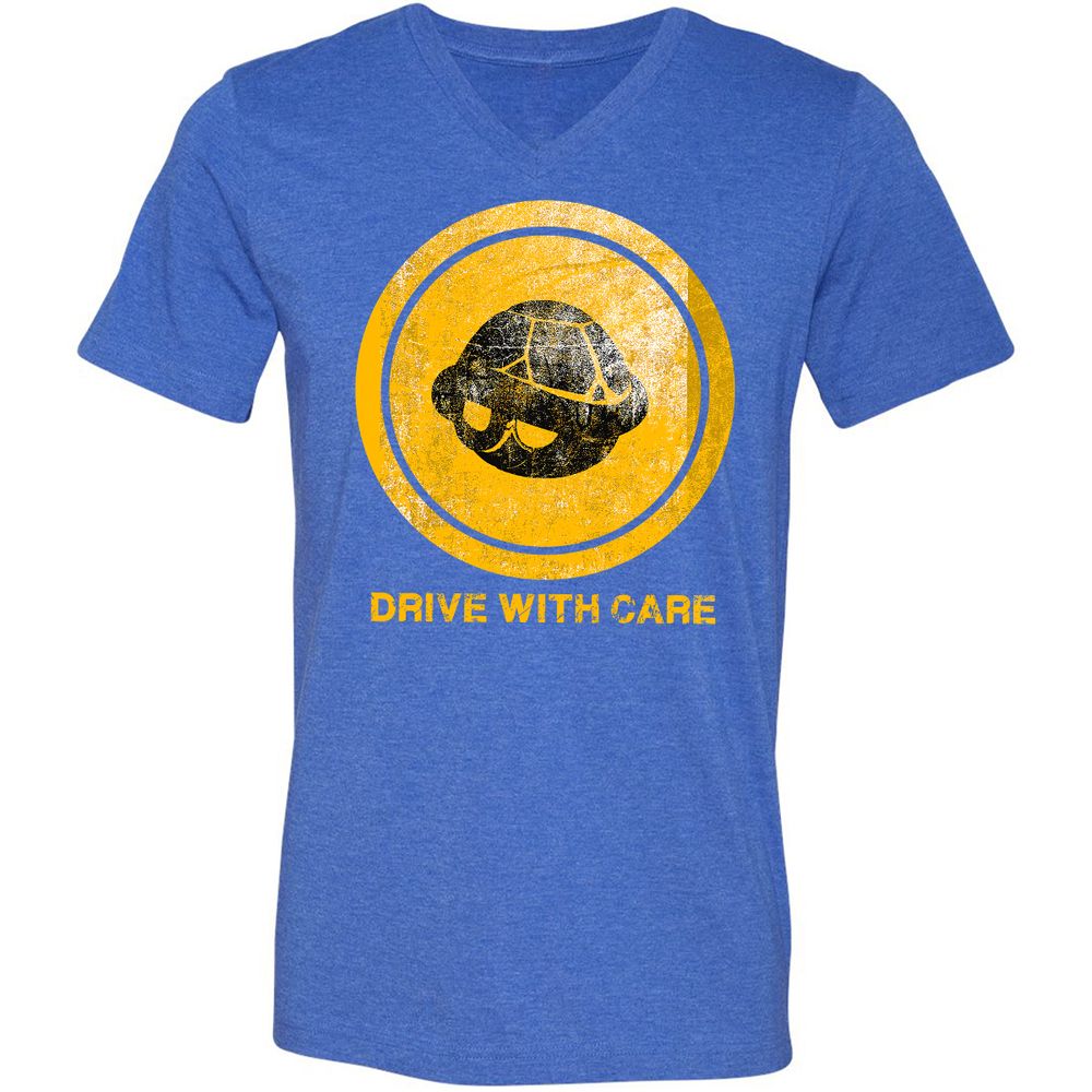 Unisex V-Neck T-Shirt - 2L85XG26 - Heather True Royal - 14
