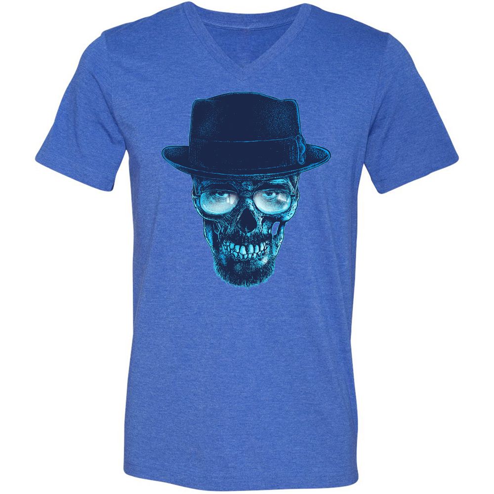 Unisex V-Neck T-Shirt - CBBU8THV - Heather True Royal - 14