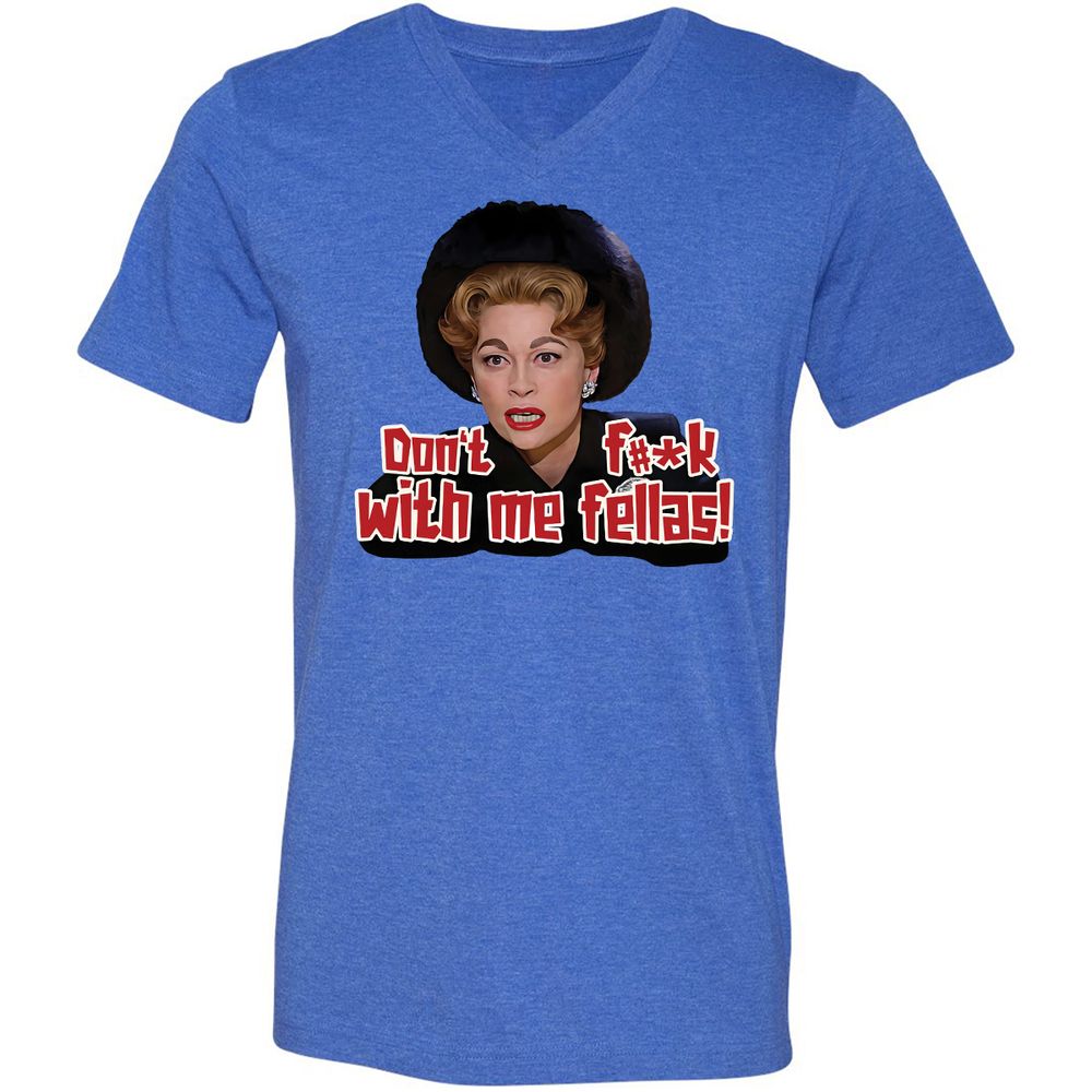 Unisex V-Neck T-Shirt - LSMPKTT8 - Heather True Royal - 14