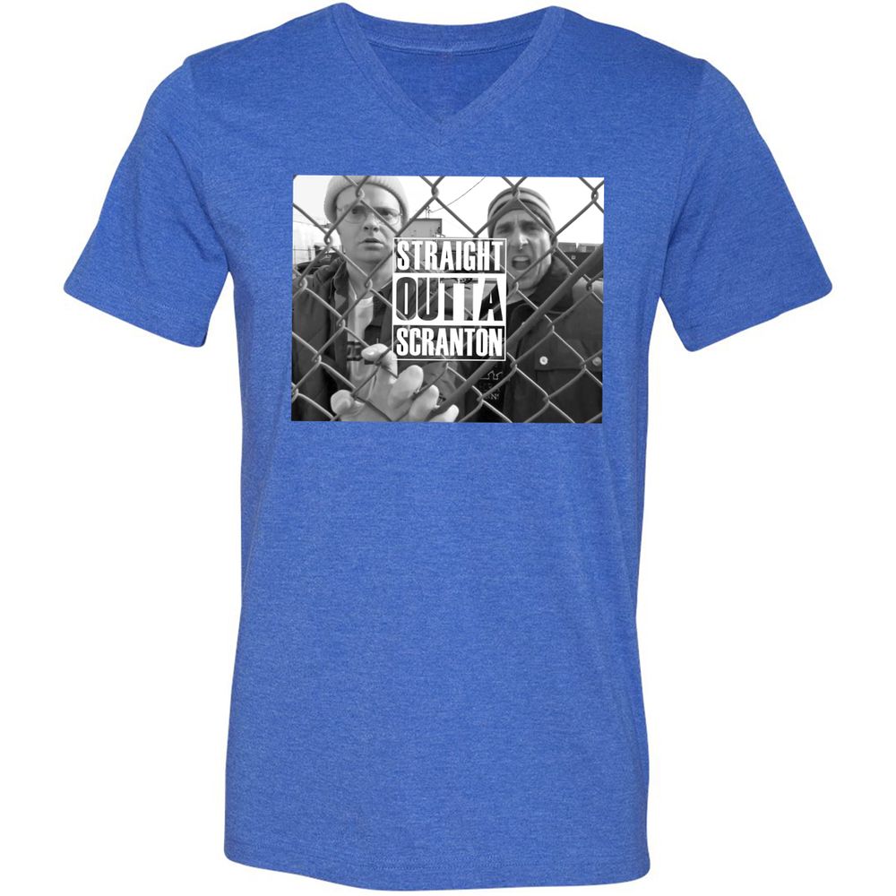 Unisex V-Neck T-Shirt - NP16N2D3 - Heather True Royal - 14