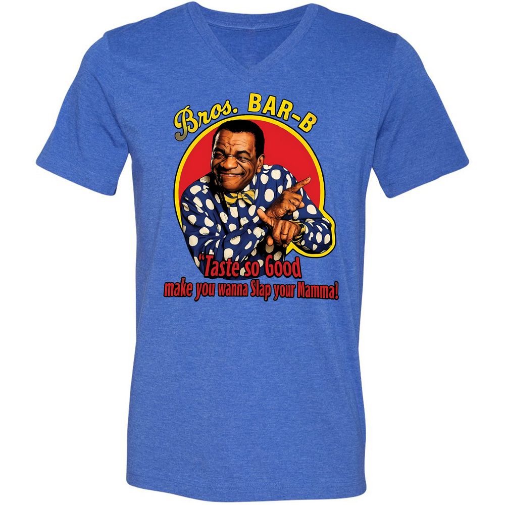 Unisex V-Neck T-Shirt - LYJW3TSN - Heather True Royal - 14