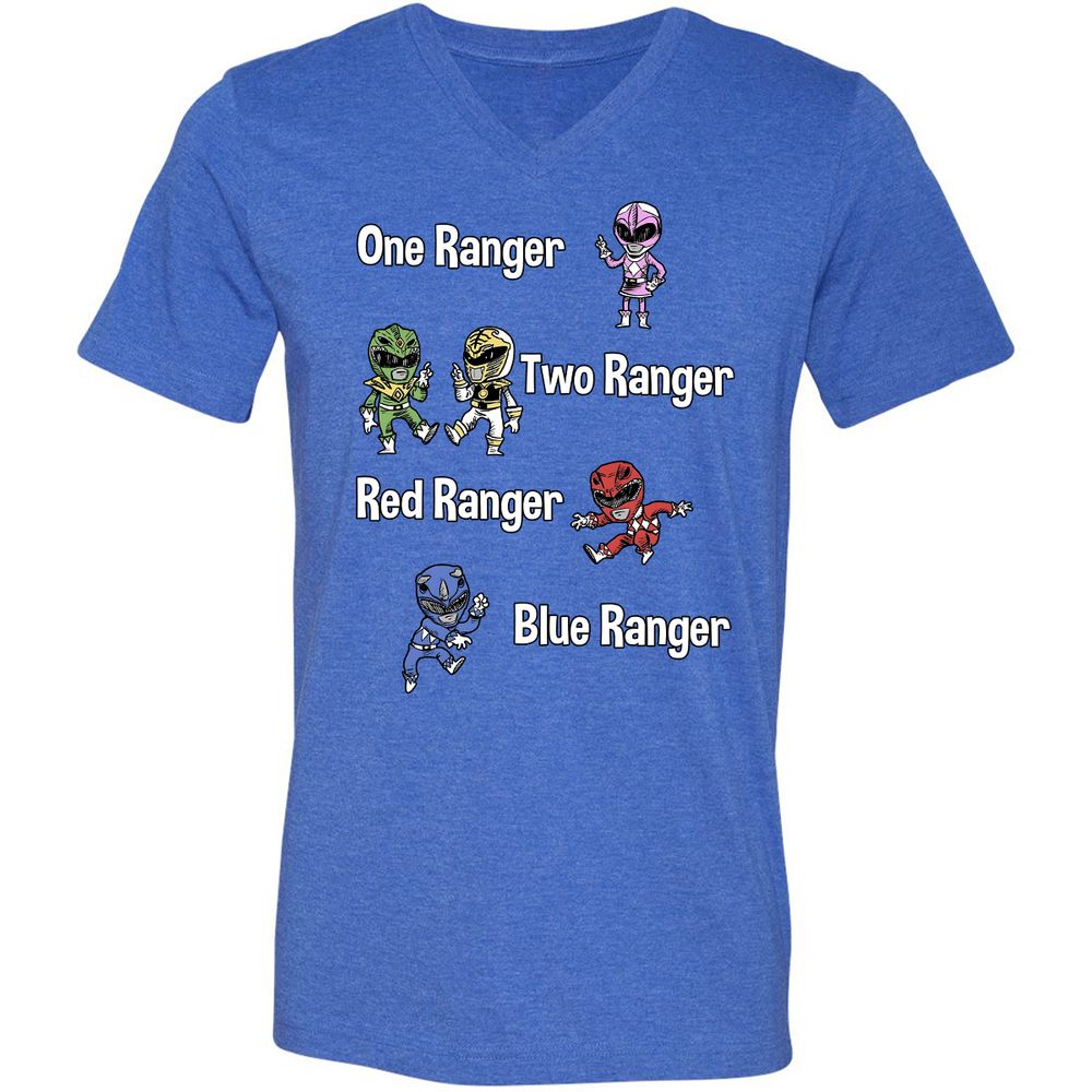 Unisex V-Neck T-Shirt - 72DADQ3Y - Heather True Royal - 14