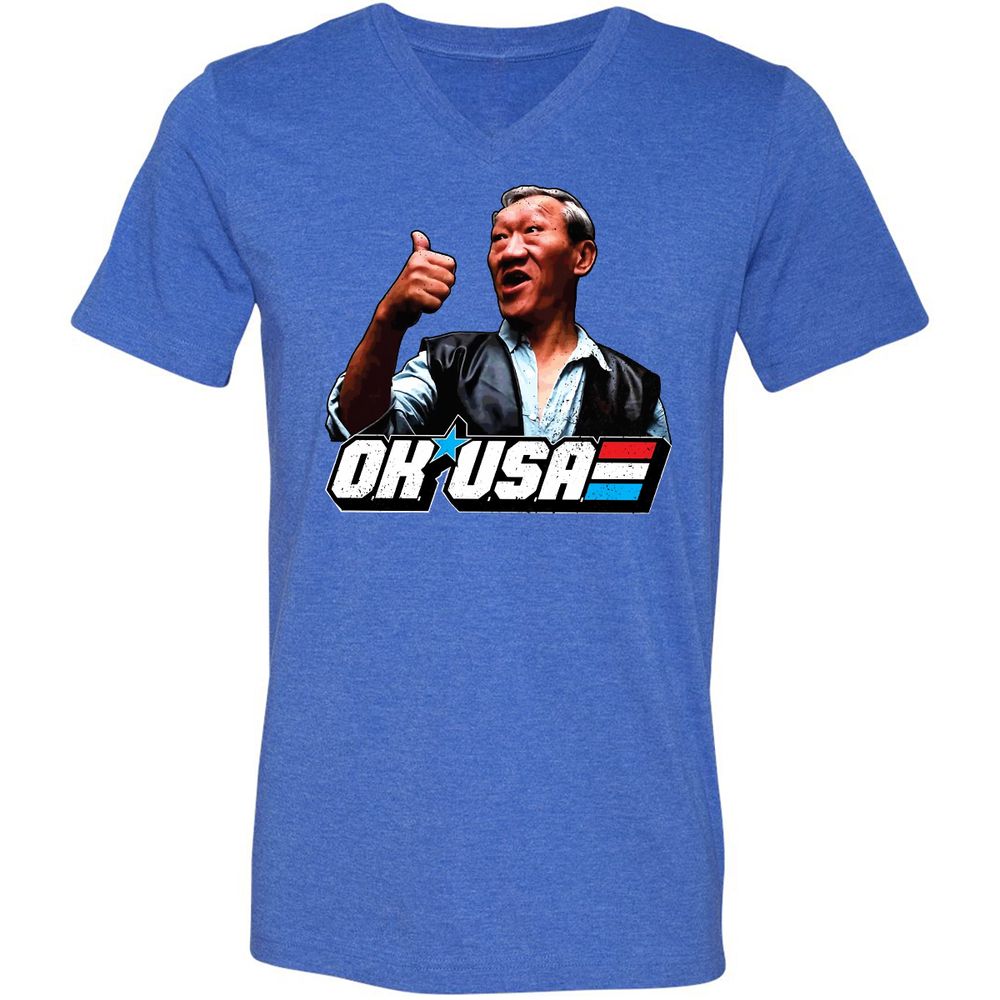 Unisex V-Neck T-Shirt - T631UCHG - Heather True Royal - 14