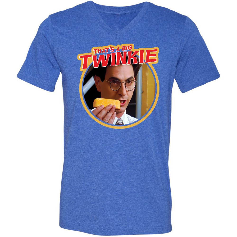 Unisex V-Neck T-Shirt - HD5E2XY5 - Heather True Royal - 14