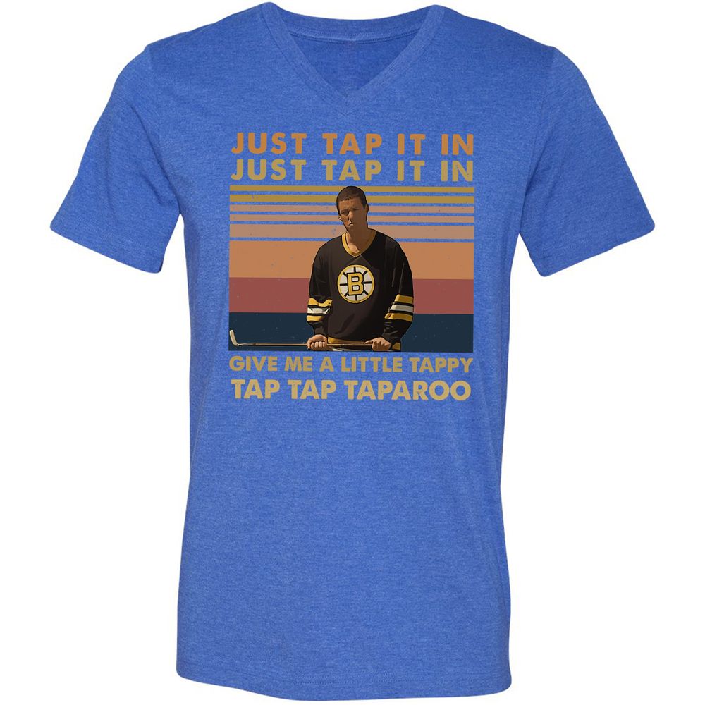 Unisex V-Neck T-Shirt - TKLYJJR4 - Heather True Royal - 14