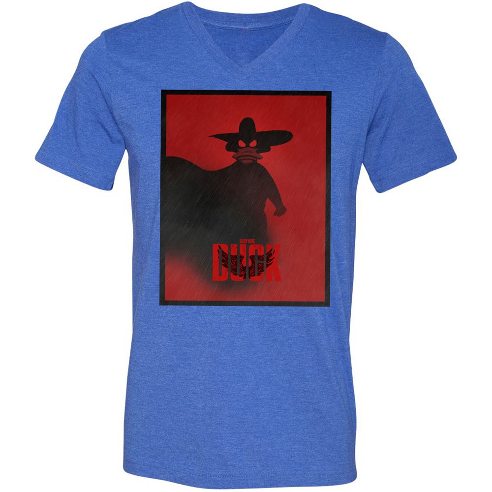 Unisex V-Neck T-Shirt - A44R8QRT - Heather True Royal - 14