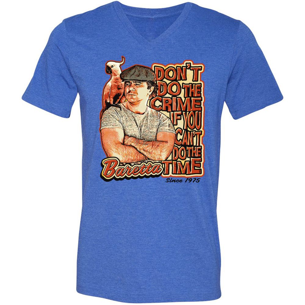 Unisex V-Neck T-Shirt - RZCLDQHH - Heather True Royal - 14