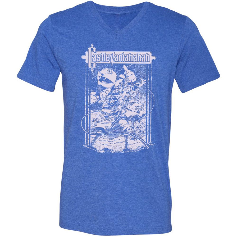 Unisex V-Neck T-Shirt - UL187RWZ - Heather True Royal - 14