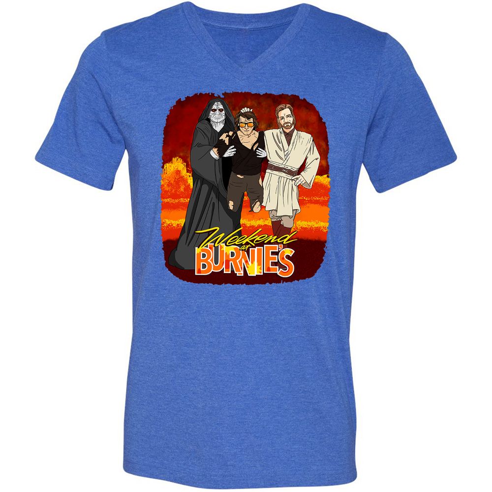 Unisex V-Neck T-Shirt - WW19K4FK - Heather True Royal - 14