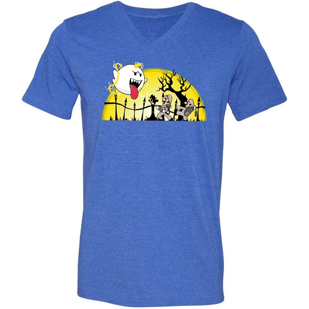 Unisex V-Neck T-Shirt - PZ18CRCZ - Heather True Royal - 14