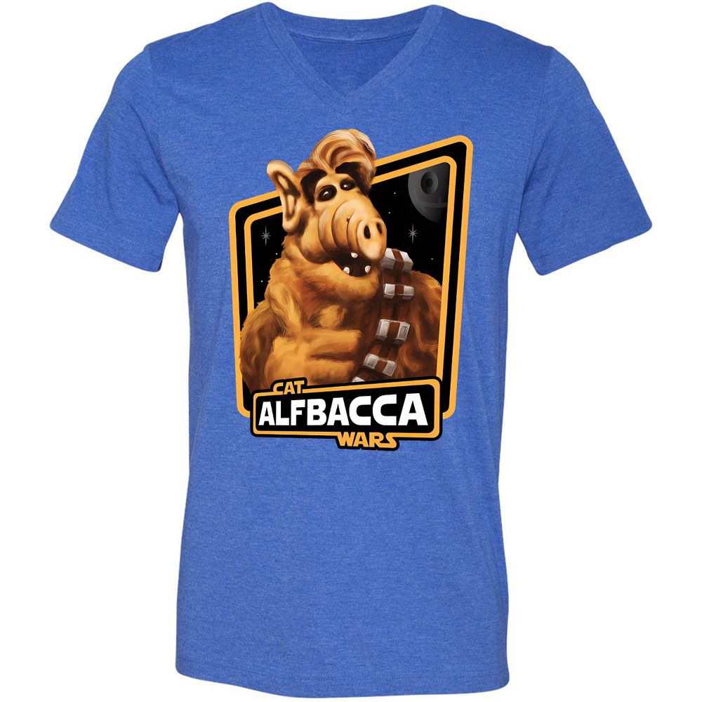 Unisex V-Neck T-Shirt - T81EWLAG - Heather True Royal - 14