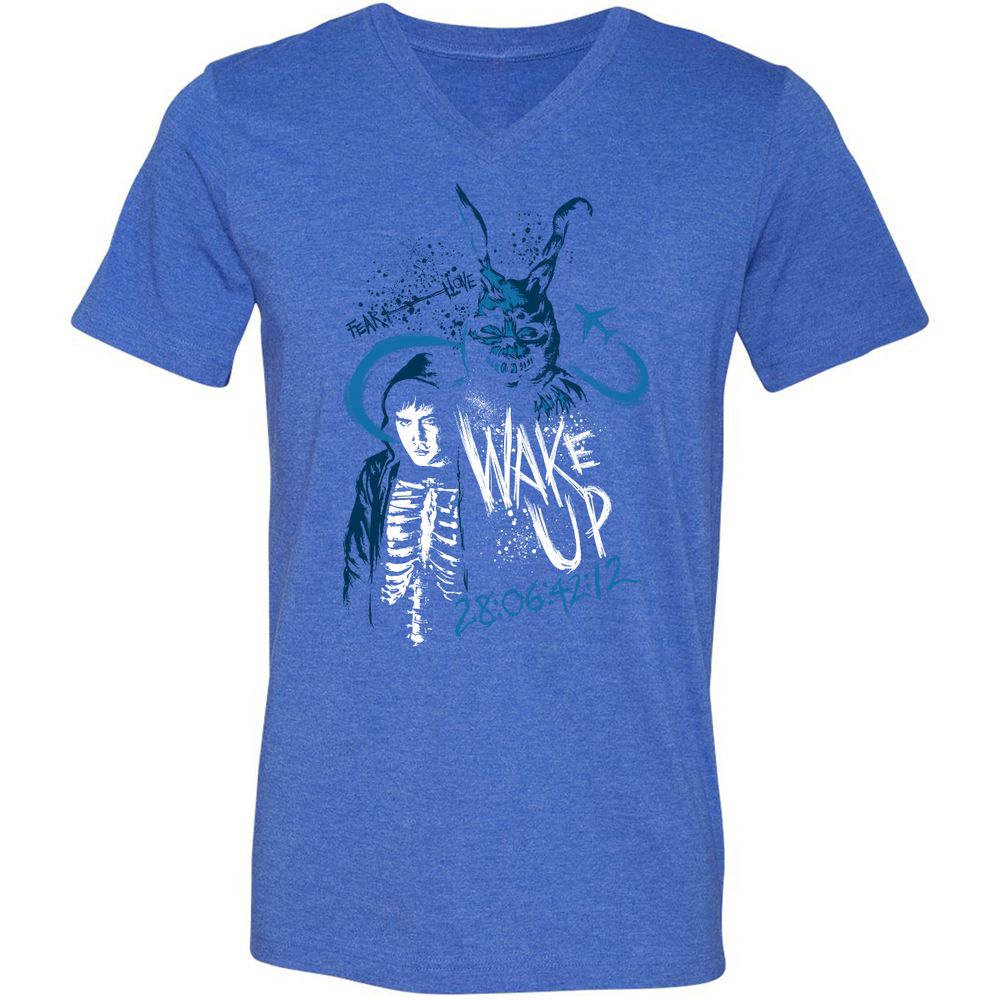 Unisex V-Neck T-Shirt - SB3LH27K - Heather True Royal - 14