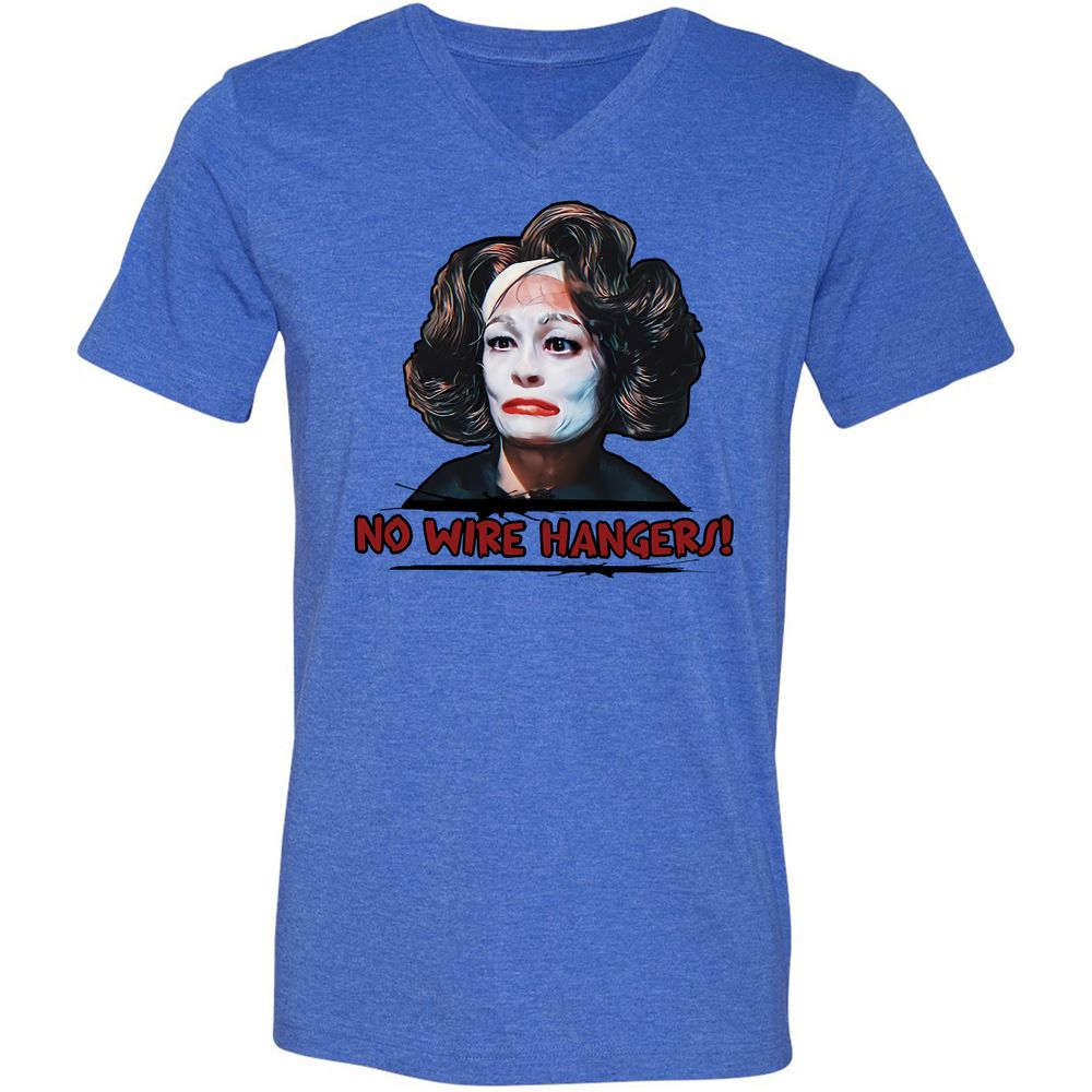 Unisex V-Neck T-Shirt - 6H4ES4WA - Heather True Royal - 14