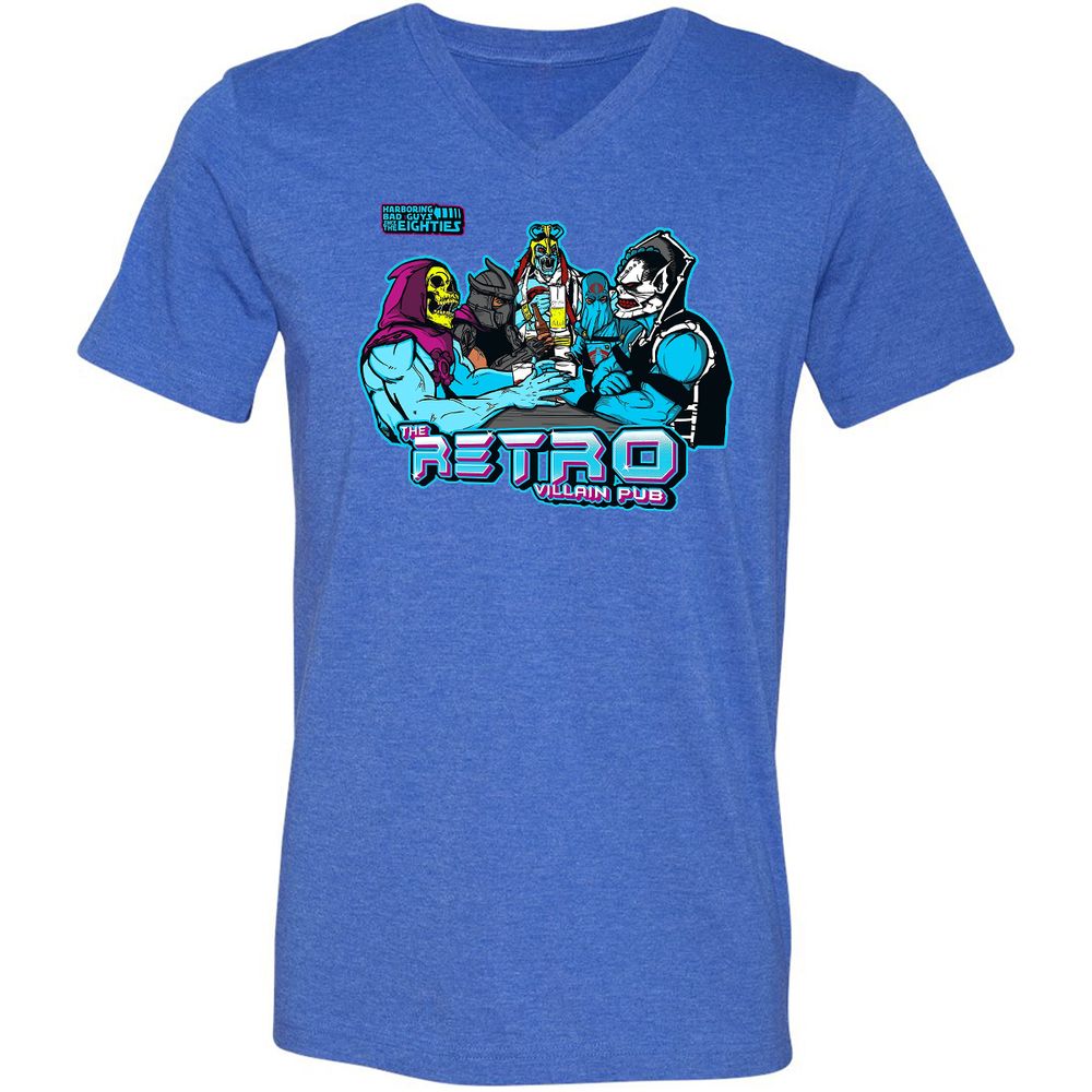 Unisex V-Neck T-Shirt - CFFPF4RH - Heather True Royal - 14