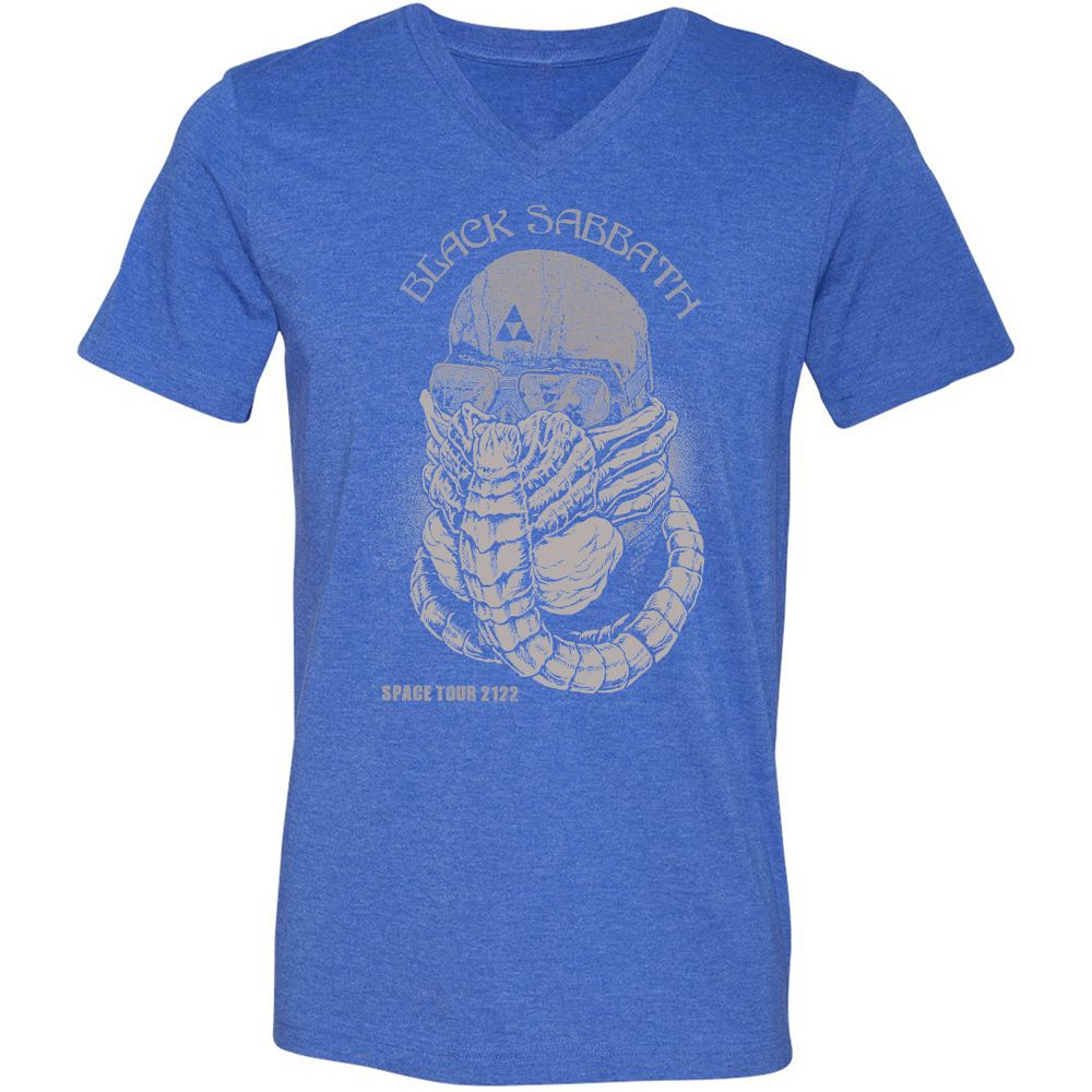 Unisex V-Neck T-Shirt - LQ8MRMA3 - Heather True Royal - 14