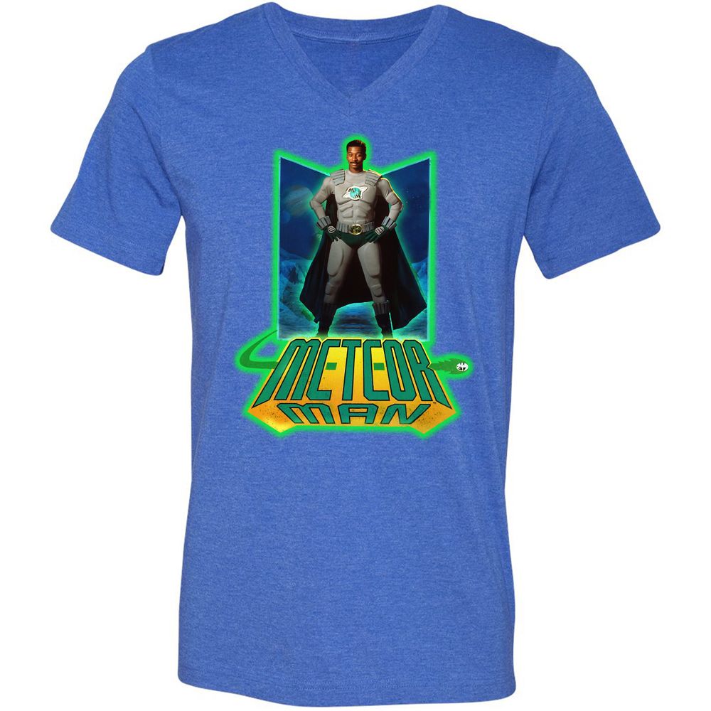 Unisex V-Neck T-Shirt - DAX2VMSX - Heather True Royal - 14