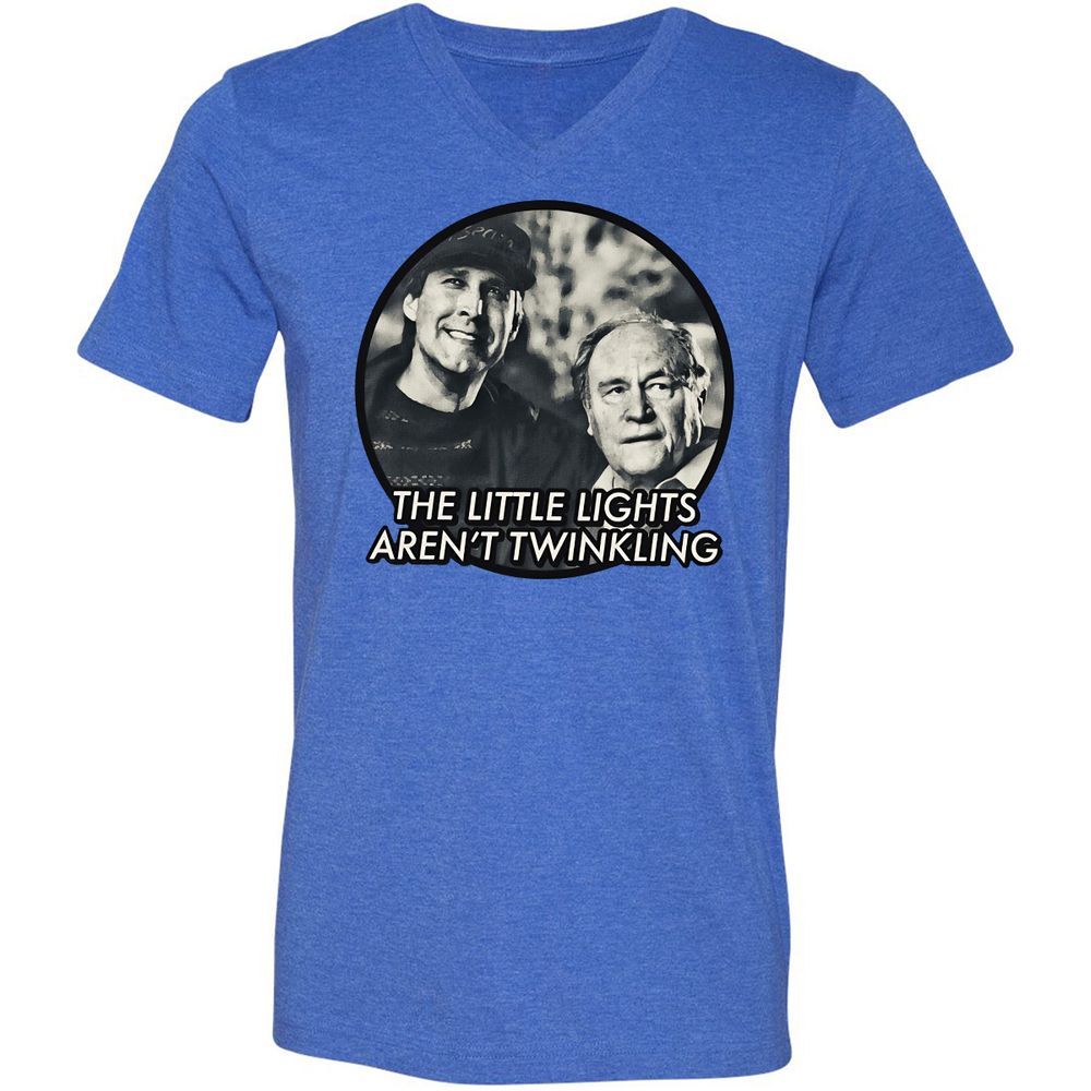 Unisex V-Neck T-Shirt - GHWZSKAA - Heather True Royal - 14