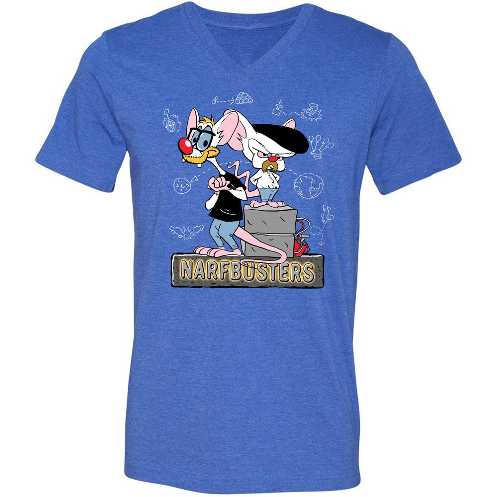 Unisex V-Neck T-Shirt - FFSHBWT9 - Heather True Royal - 14