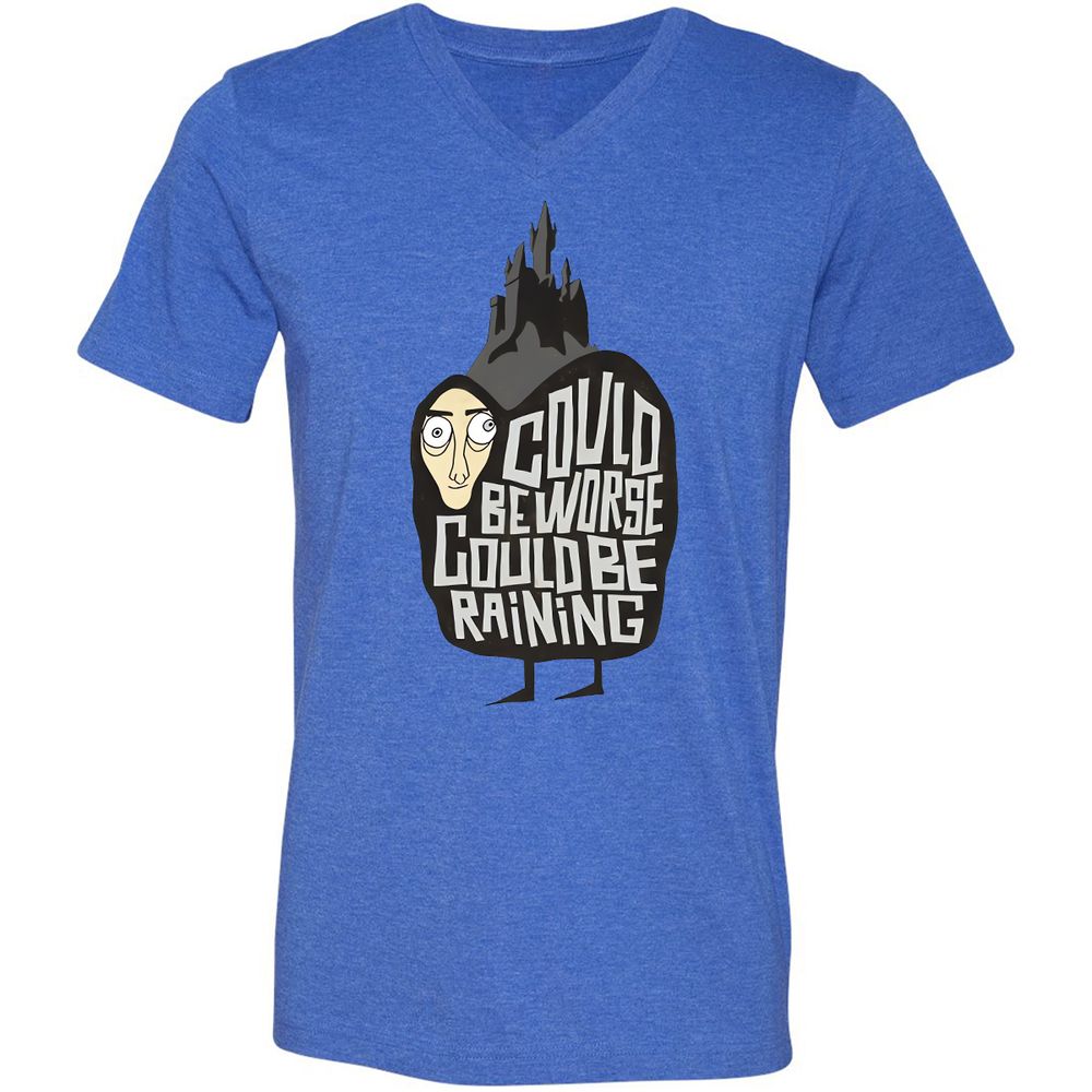 Unisex V-Neck T-Shirt - RCLJ9FN7 - Heather True Royal - 14