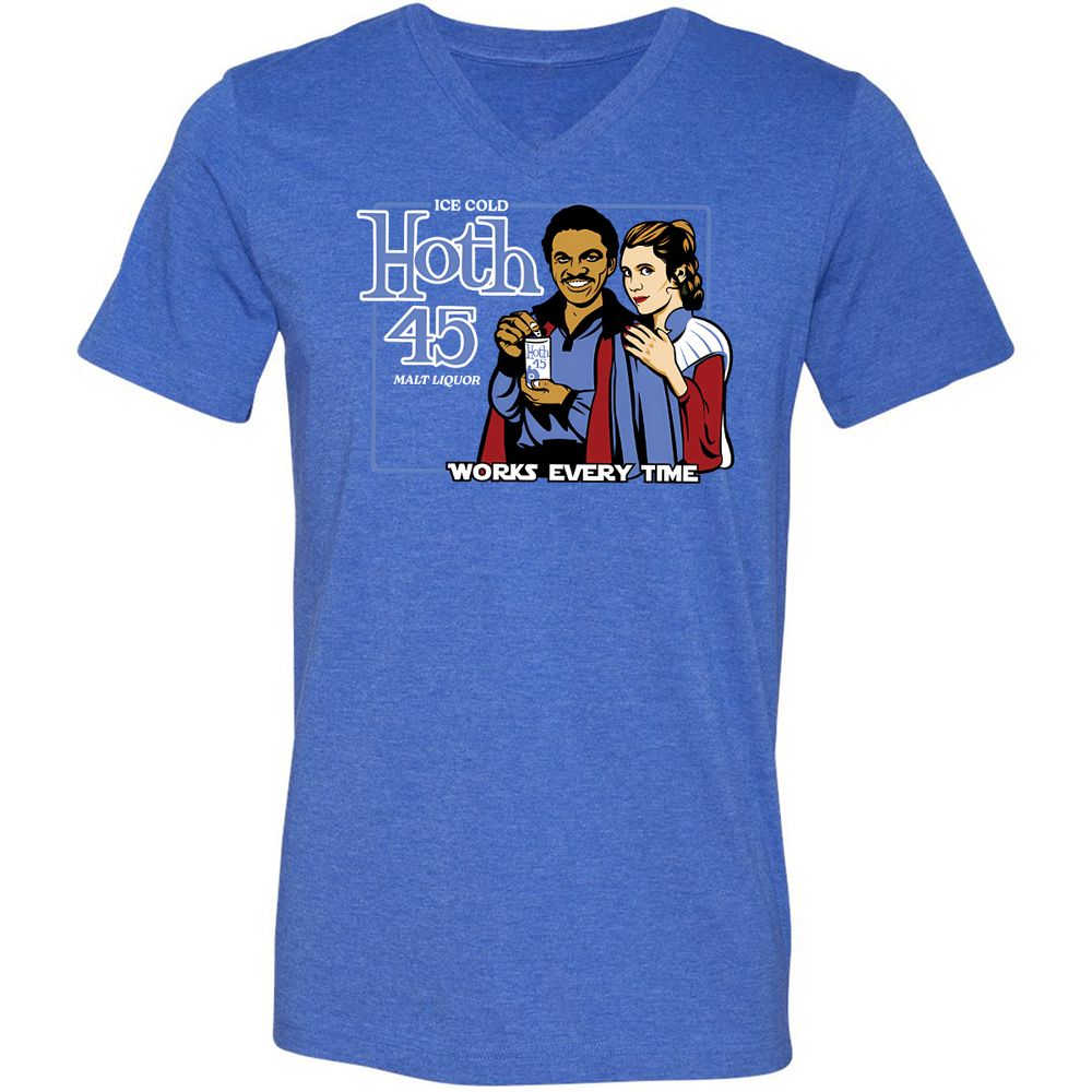 Unisex V-Neck T-Shirt - RY51NY1N - Heather True Royal - 14