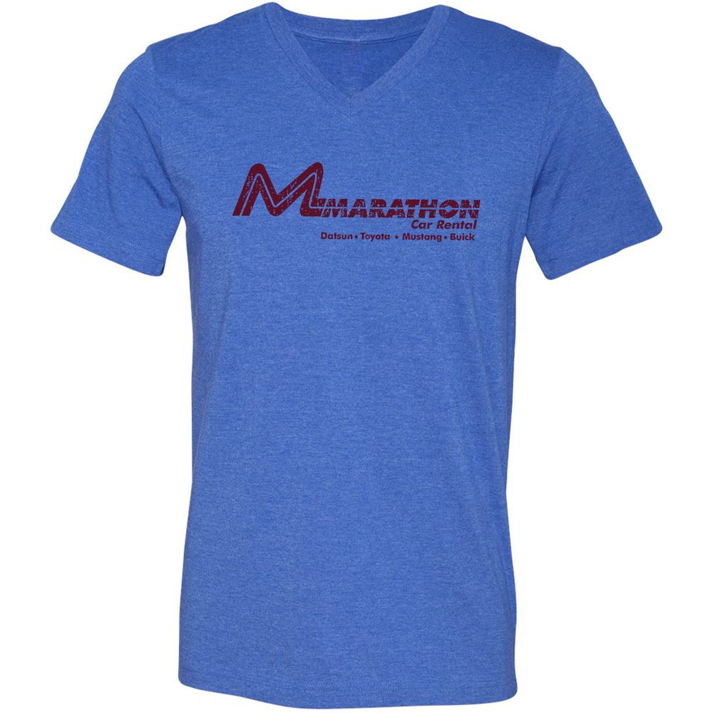 Unisex V-Neck T-Shirt - L6JBT89W - Heather True Royal - 14