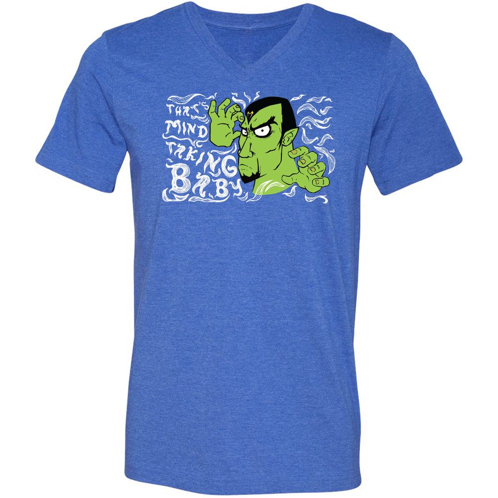Unisex V-Neck T-Shirt - ZEANUVXZ - Heather True Royal - 14