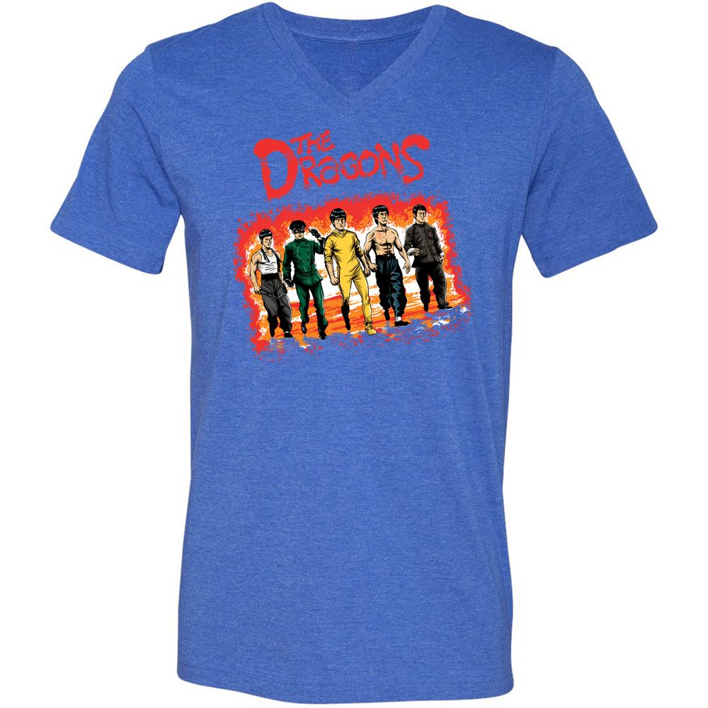 Unisex V-Neck T-Shirt - 2NK7CQP1 - Heather True Royal - 14