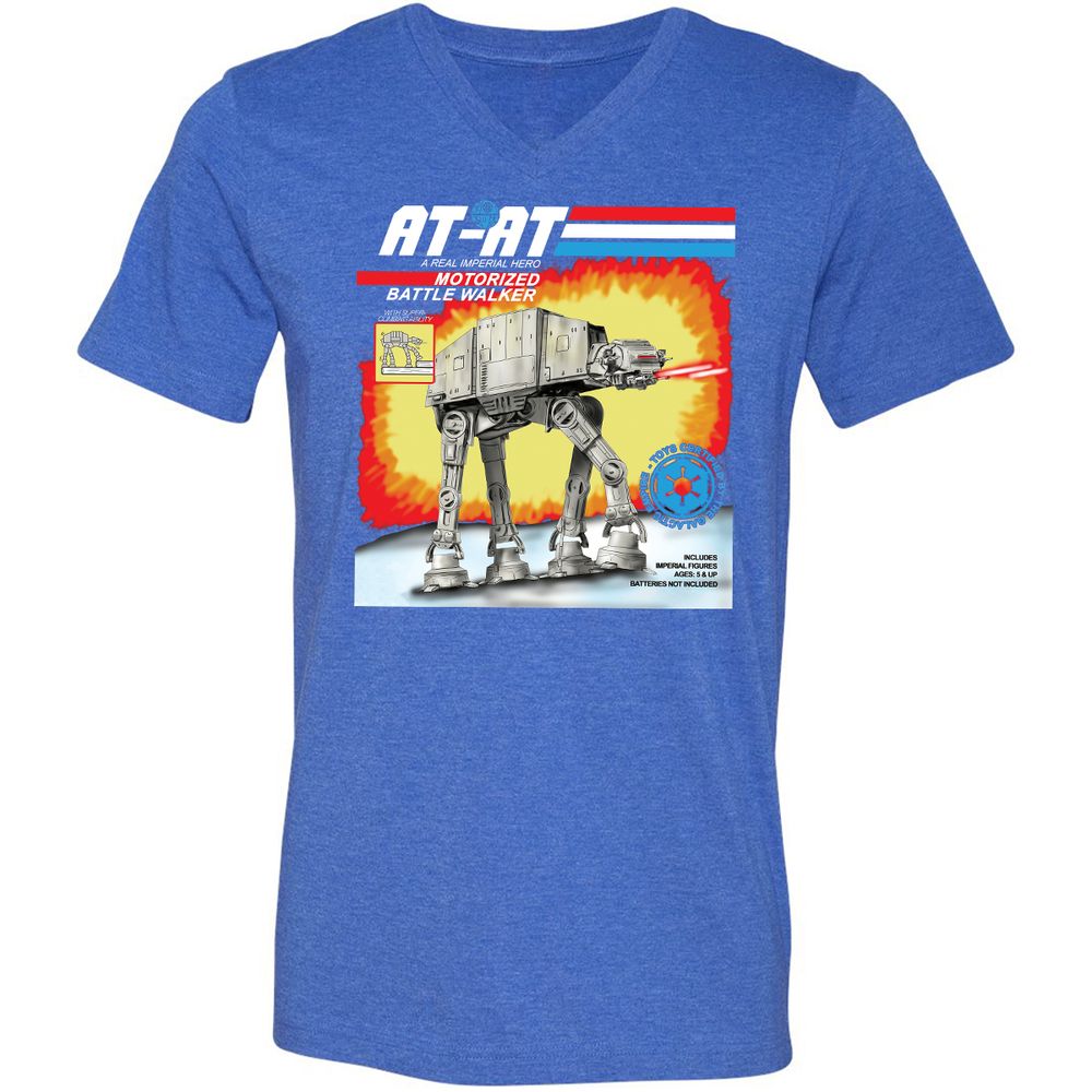 Unisex V-Neck T-Shirt - 3ULWW99E - Heather True Royal - 14