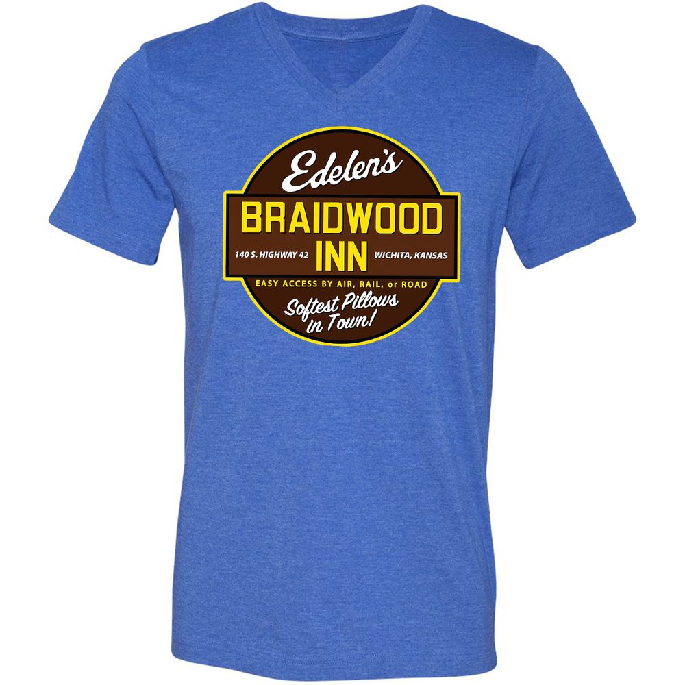 Unisex V-Neck T-Shirt - 9FU9CDWA - Heather True Royal - 14
