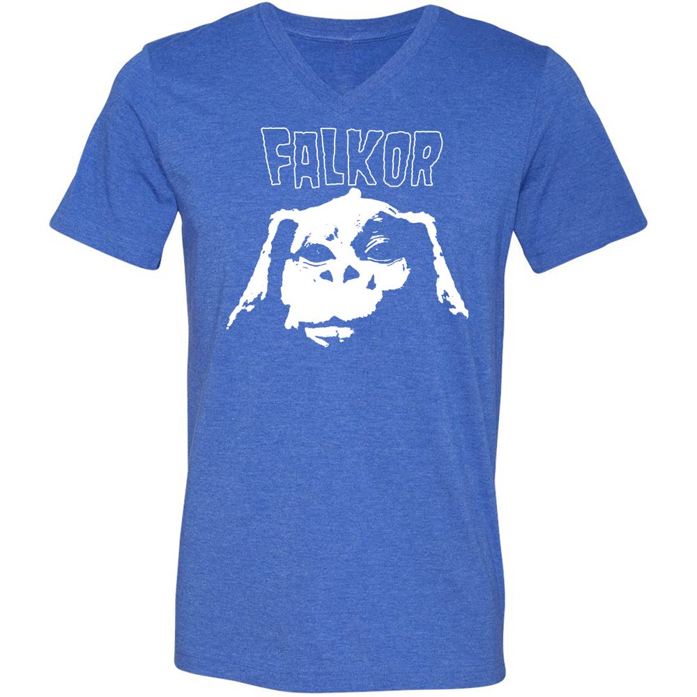 Unisex V-Neck T-Shirt - K616N8QG - Heather True Royal - 14