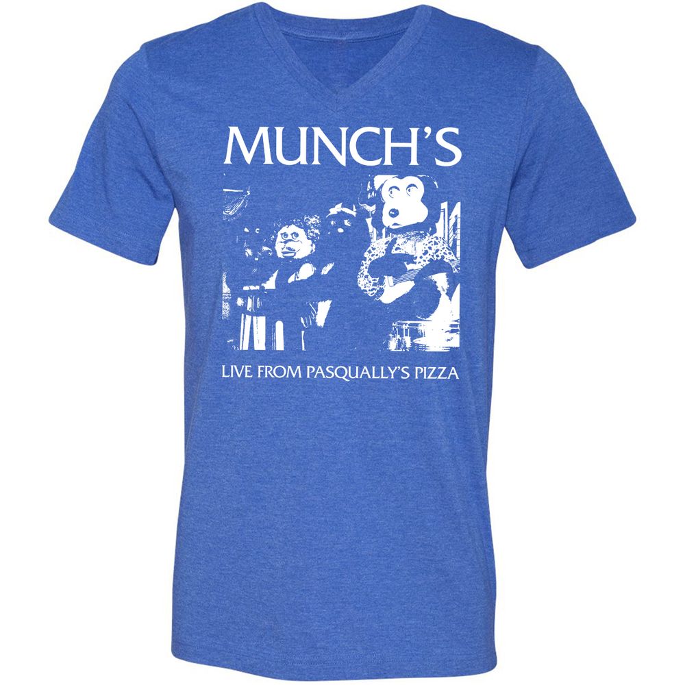 Unisex V-Neck T-Shirt - 77PBSNG3 - Heather True Royal - 14