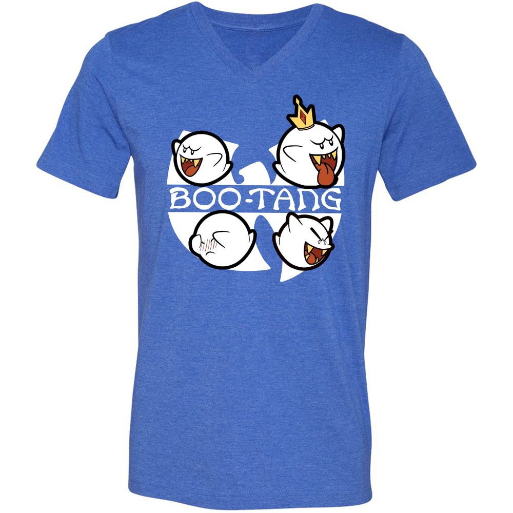 Unisex V-Neck T-Shirt - WMMUUTJ4 - Heather True Royal - 14